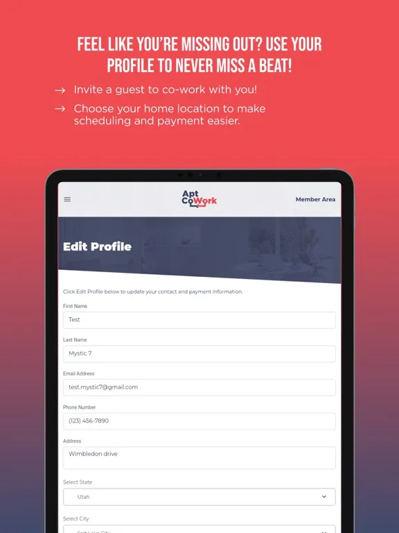 Apt CoWork iPad  سکرین شاٹس