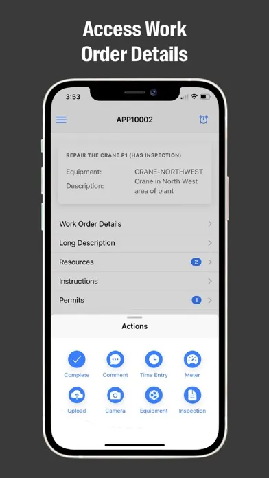 Aptean EAM Mobile Screenshots