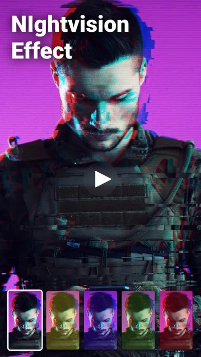 Tangkapan layar DAZZ CAM - Glitch Effect VHS