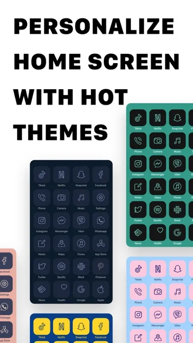 ภาพหน้าจอของ ThemeKit Aesthetic Icon Themer