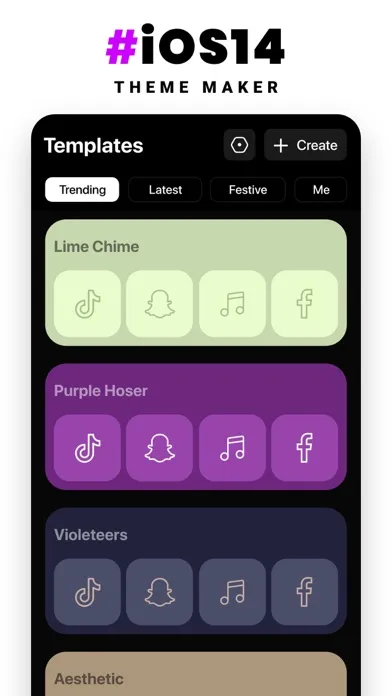 ภาพหน้าจอของ ThemeKit Aesthetic Icon Themer