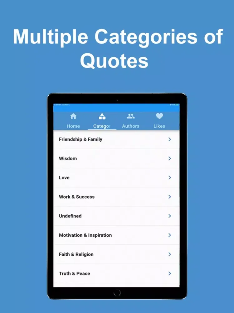 Zrzuty ekranu Daily Life Motivational Quotes iPad 