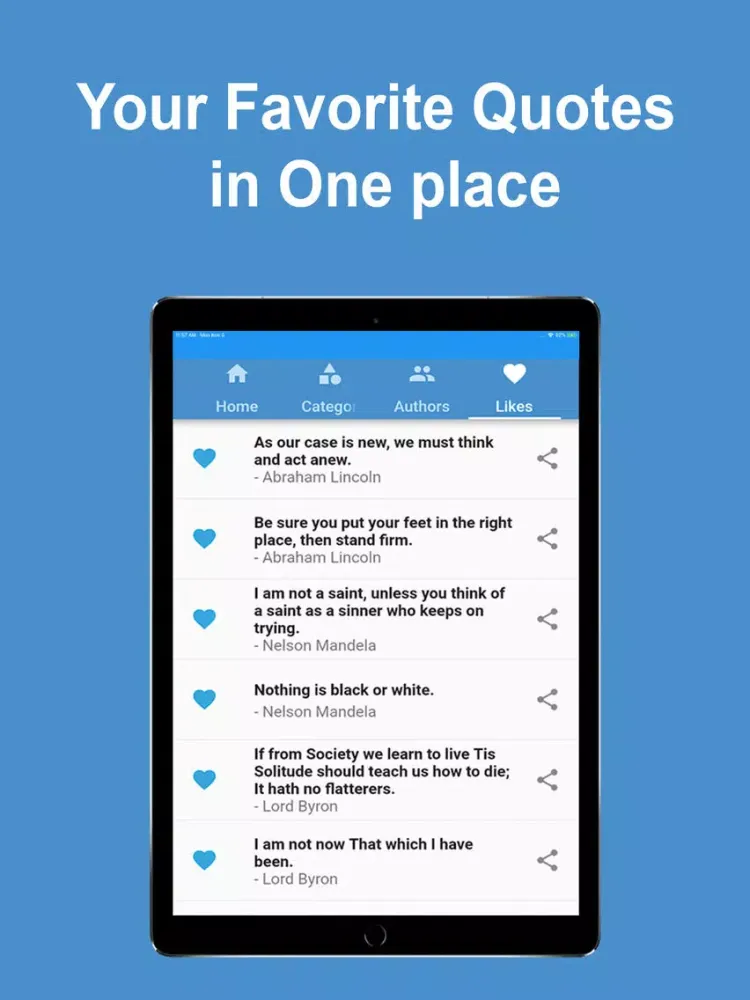 Zrzuty ekranu Daily Life Motivational Quotes iPad 