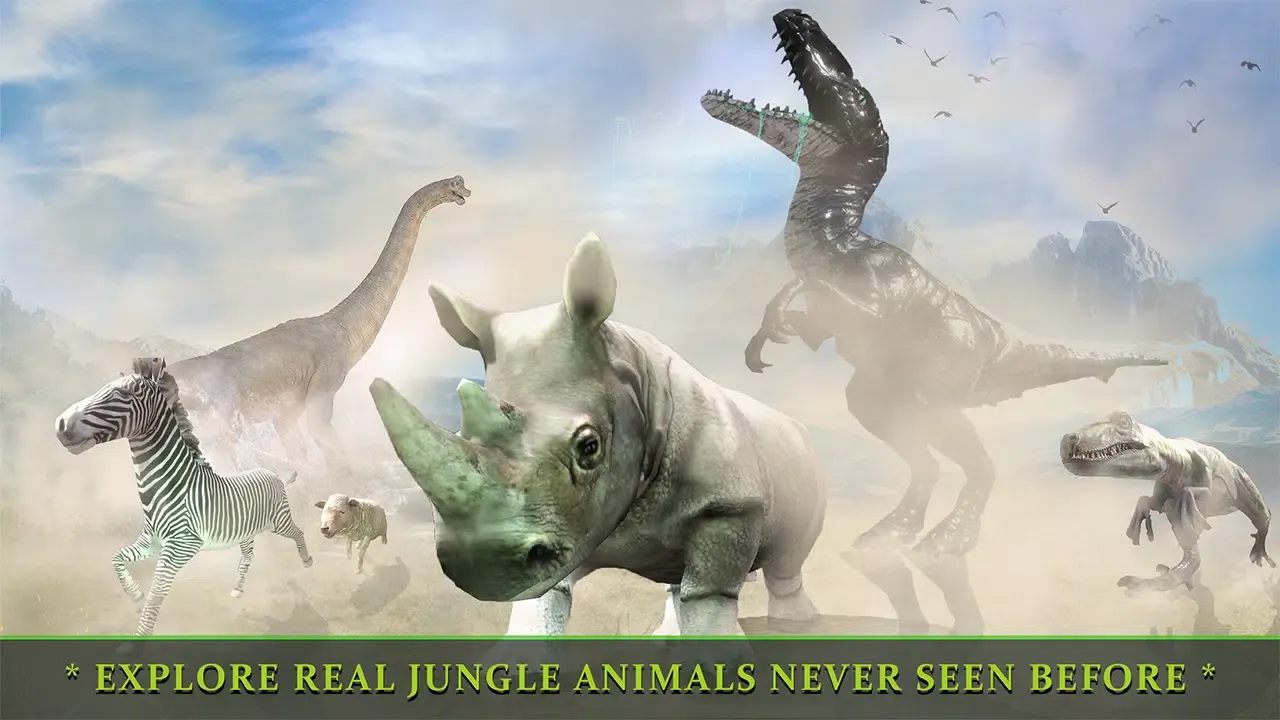 Captures d'écran de Jungle Dinosaur Simulator