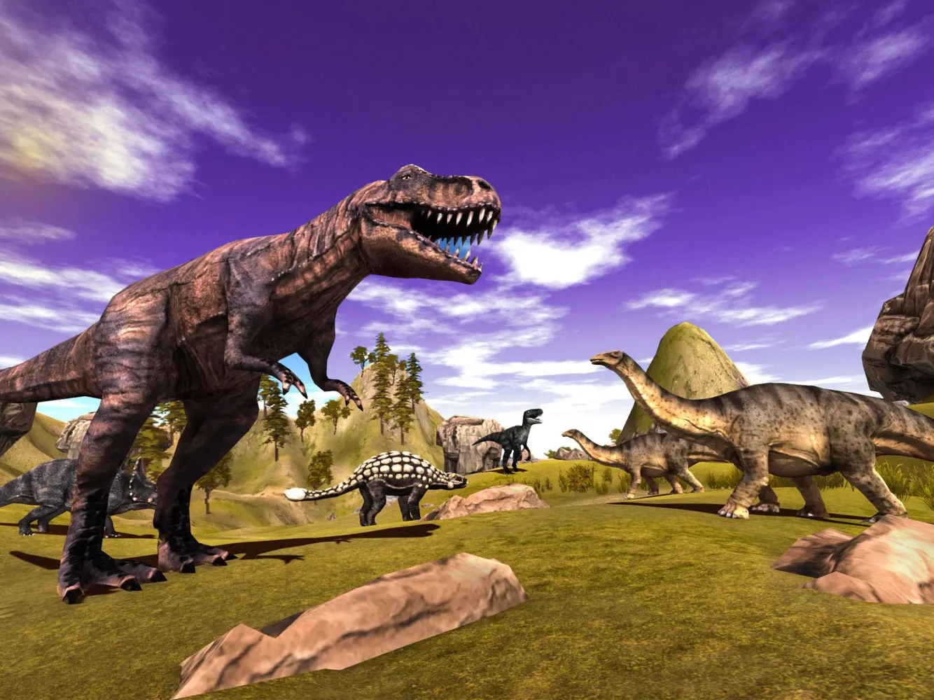 Captures d'écran de Jungle Dinosaur Simulator