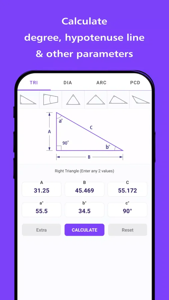Captures d'écran de Angle Finder - Trig Calculator