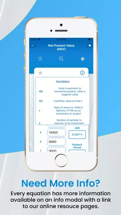 Screenshot di Valuation Calculator