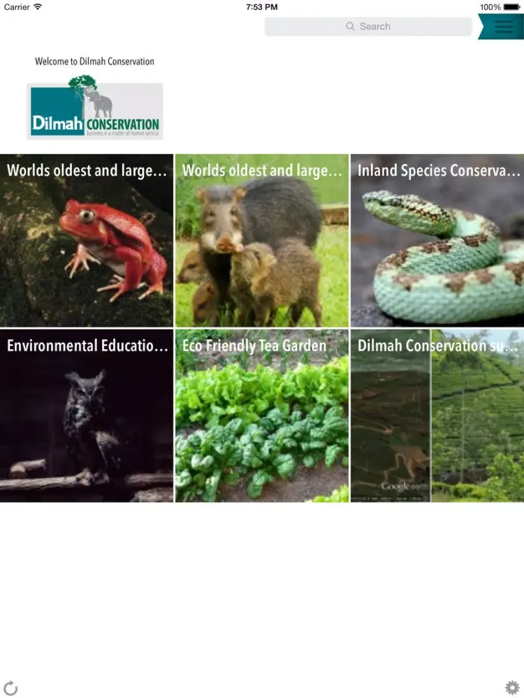 Zrzuty ekranu Dilmah Conservation iPad 