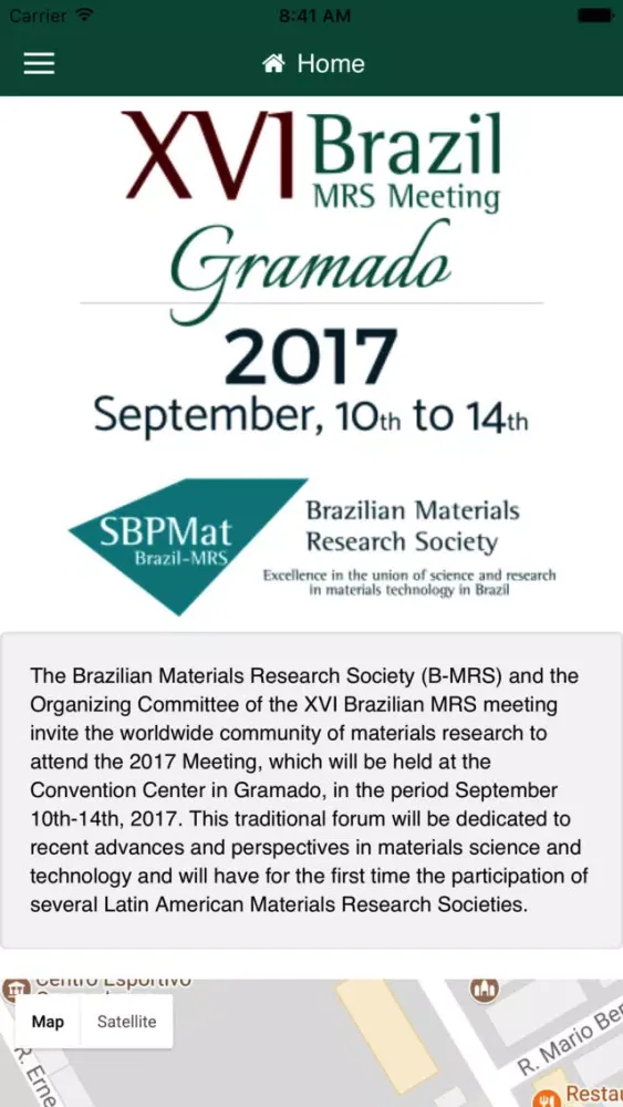 XVI B-MRS Meeting Screenshots
