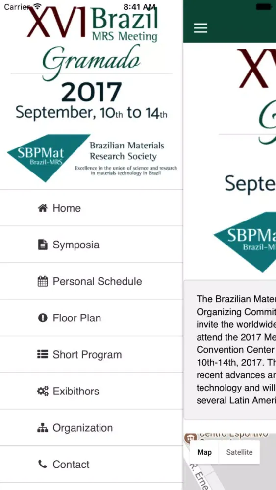XVI B-MRS Meeting Screenshots