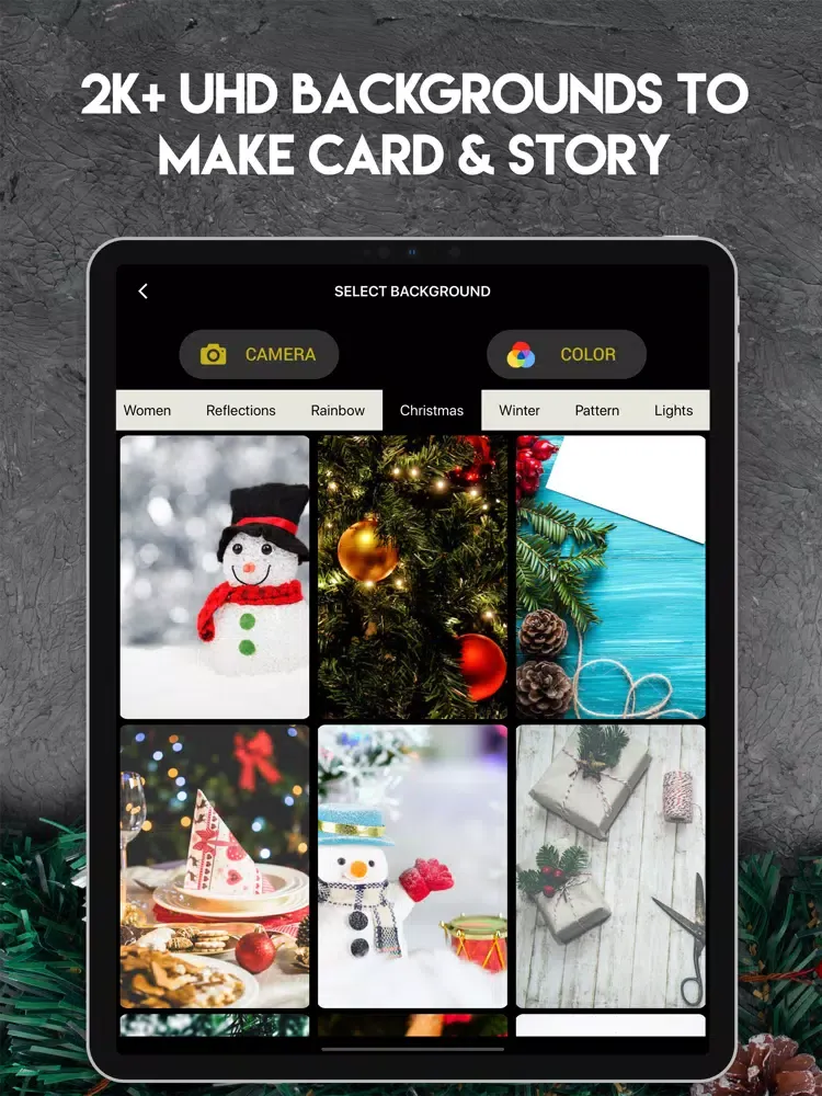 Christmas- Photo & Card Maker iPad  Ekran Görüntüleri