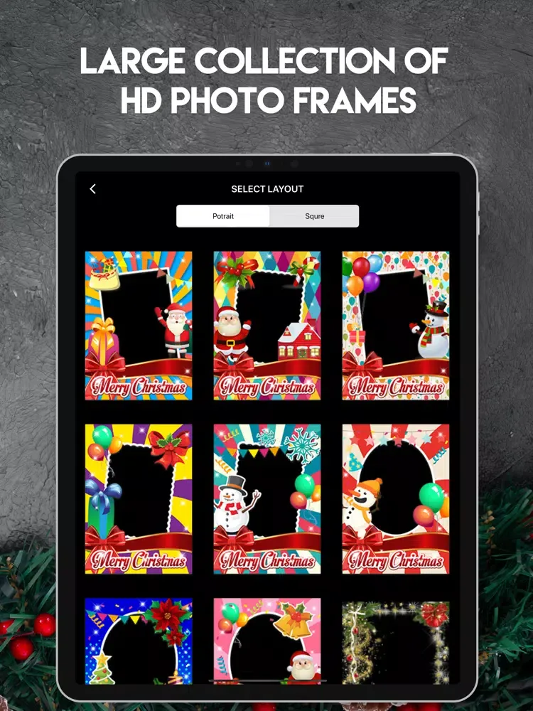 Christmas- Photo & Card Maker iPad  Ekran Görüntüleri
