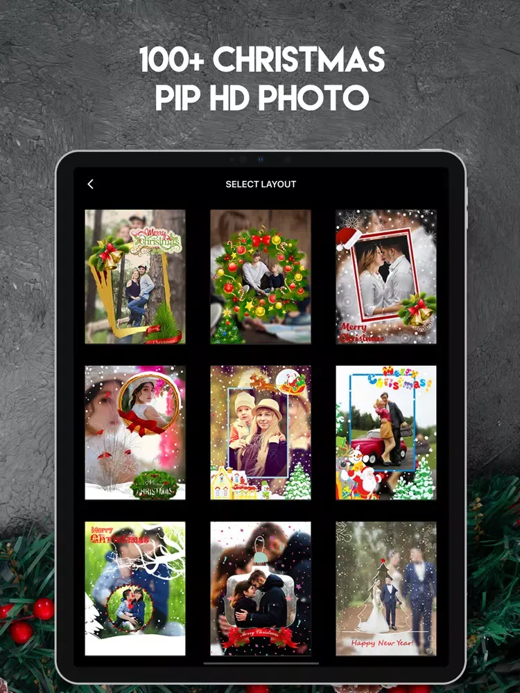 Christmas- Photo & Card Maker iPad  Ekran Görüntüleri