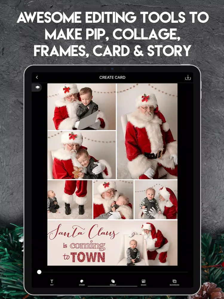 Christmas- Photo & Card Maker iPad  Ekran Görüntüleri