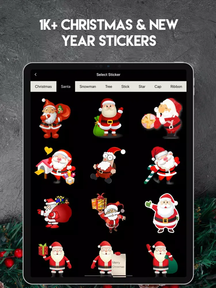 Christmas- Photo & Card Maker iPad  Ekran Görüntüleri