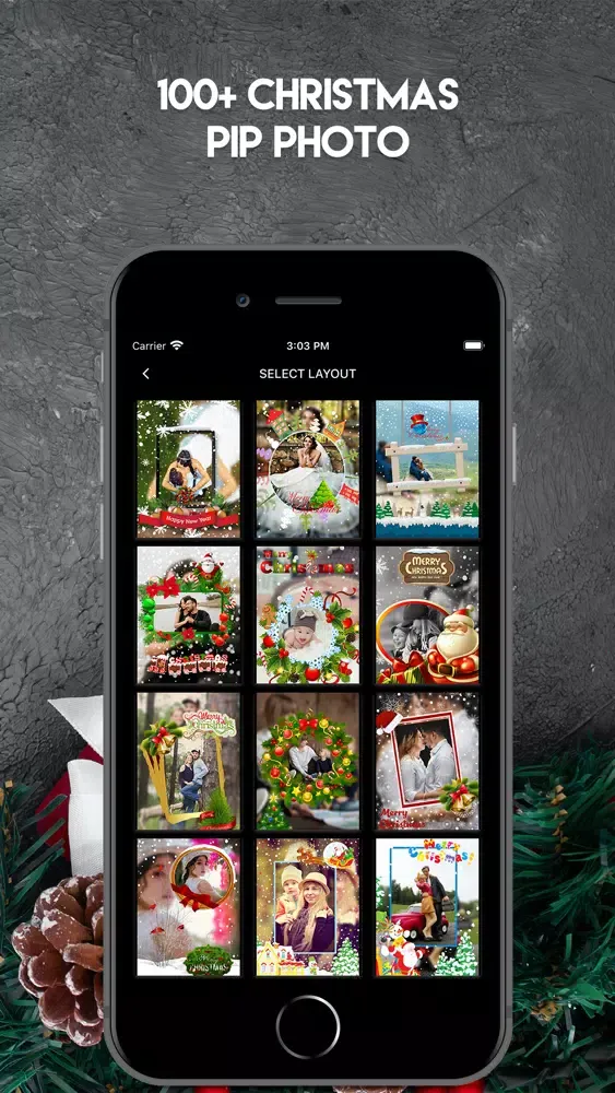 Christmas- Photo & Card Maker Ekran Görüntüleri