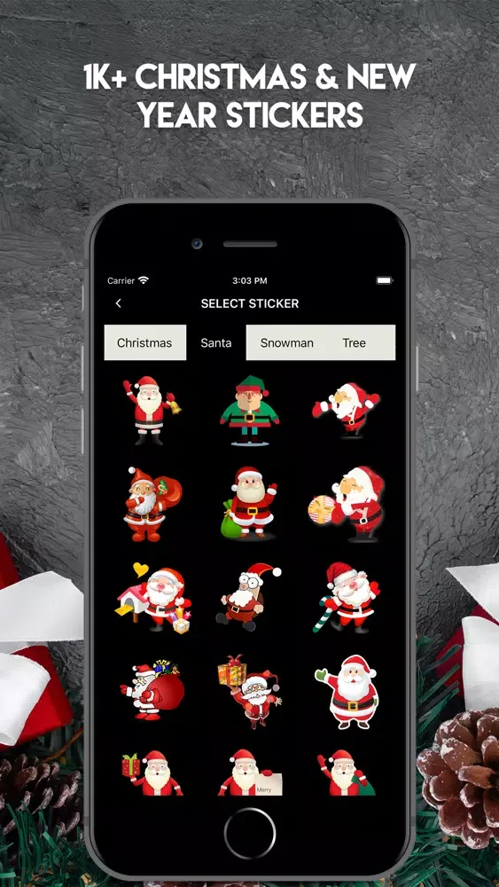 Christmas- Photo & Card Maker Ekran Görüntüleri