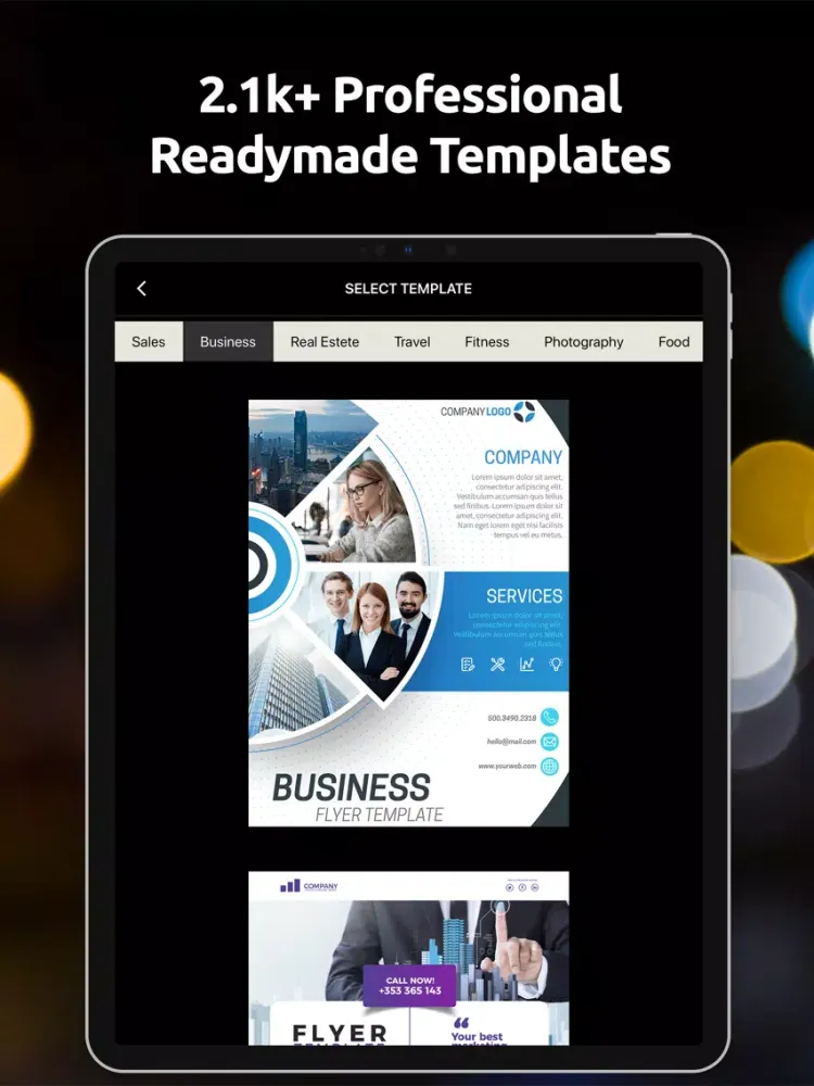 Ảnh chụp màn hình của Poster Maker: Flyer Creator iPad 