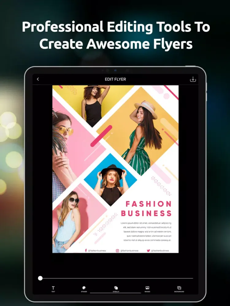 Ảnh chụp màn hình của Poster Maker: Flyer Creator iPad 