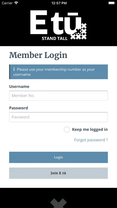 E tū Union Toolbox Screenshots