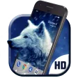 Galaxy ice wolf live wallpaper