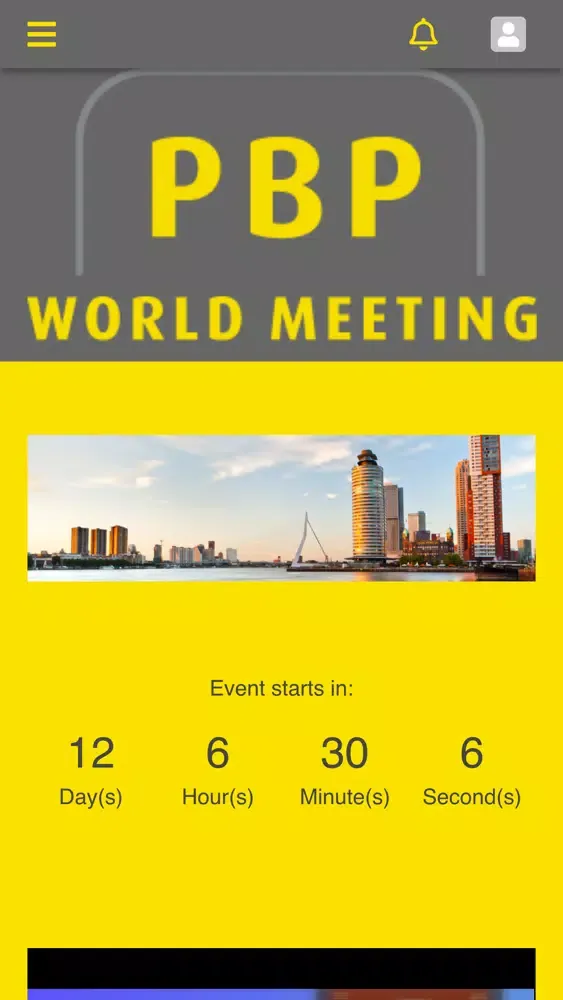 Zrzuty ekranu PBP World Meeting App