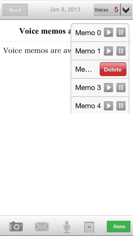 iNotes and Journals Screenshots