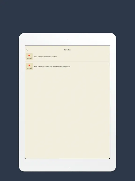 ภาพหน้าจอของ 100 Tanong sa Aqeedah iPad 