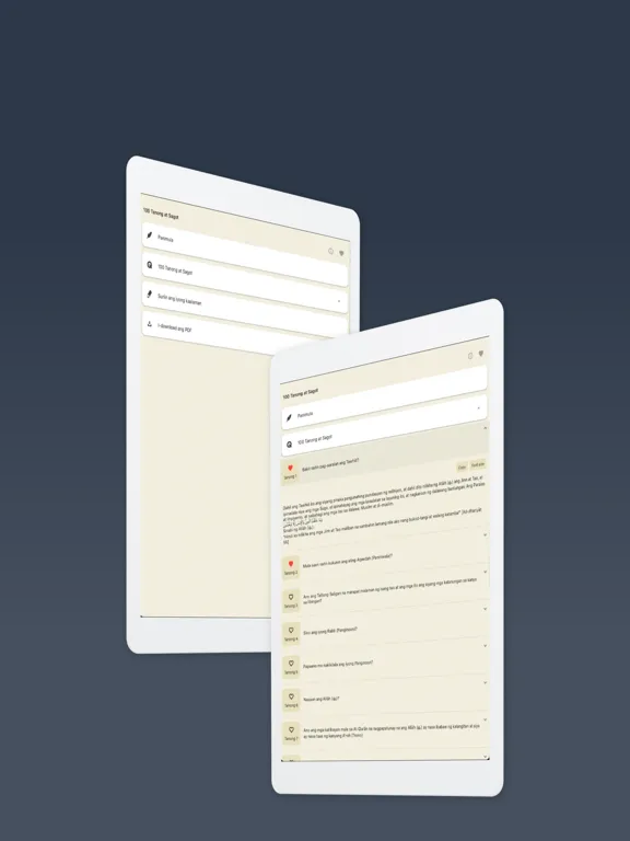 ภาพหน้าจอของ 100 Tanong sa Aqeedah iPad 