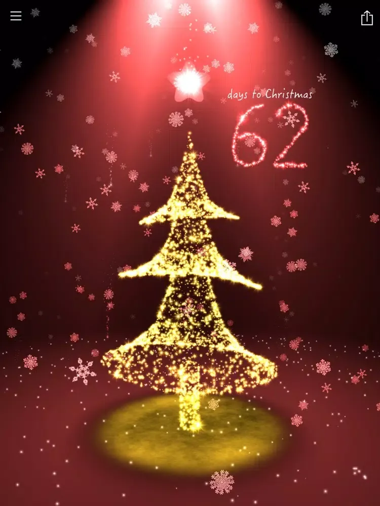 Christmas Countdown 3D Tree iPad  Screenshots