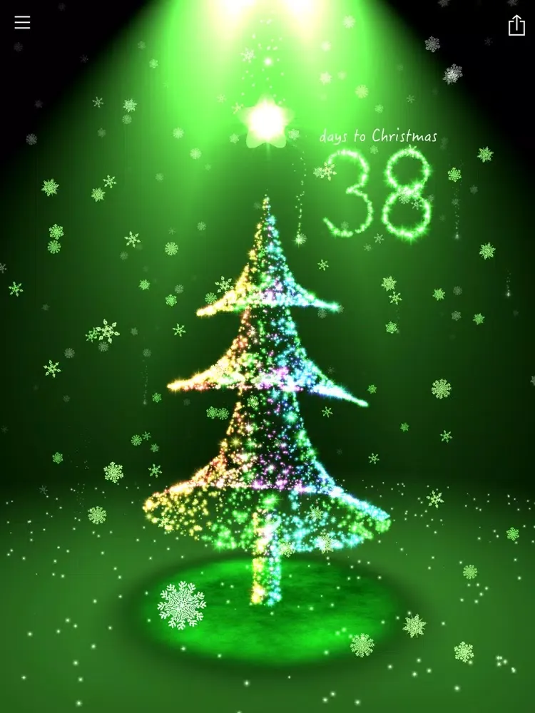Christmas Countdown 3D Tree iPad  Screenshots