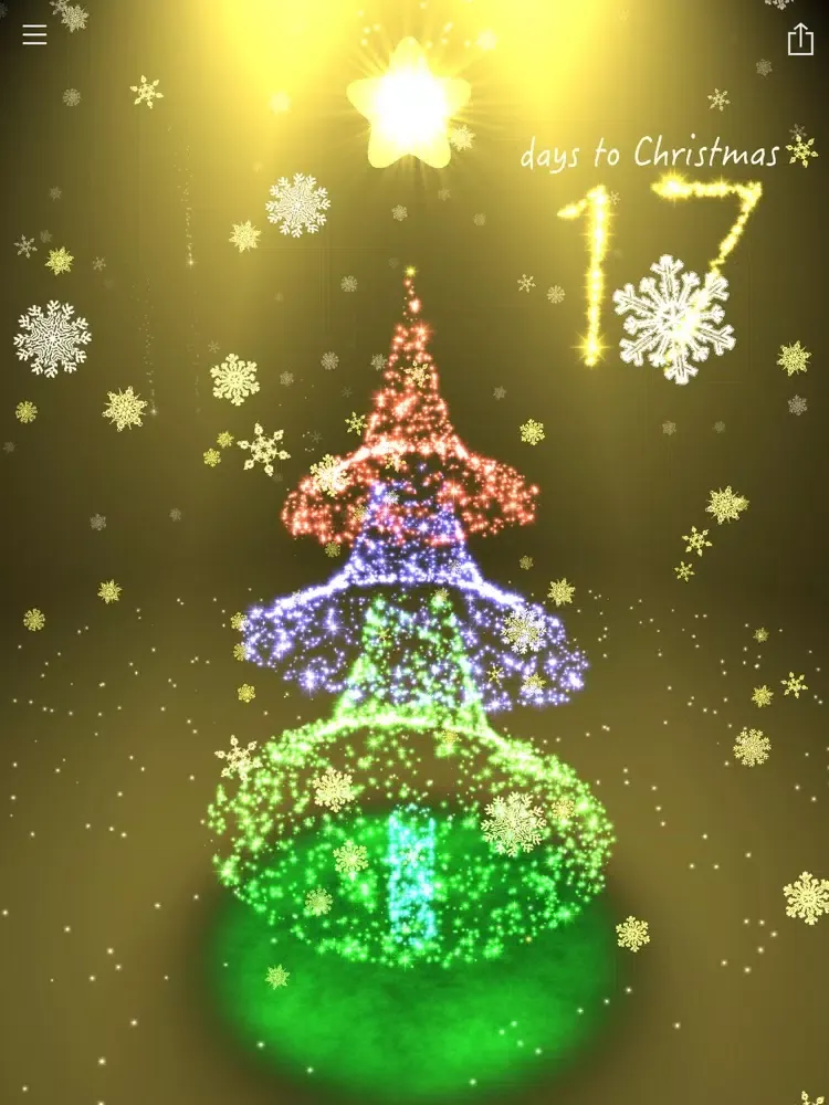 Christmas Countdown 3D Tree iPad  Screenshots