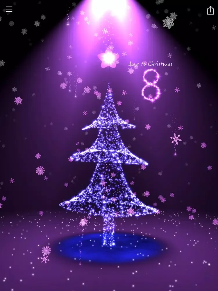 Christmas Countdown 3D Tree iPad  Screenshots