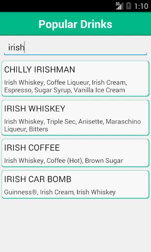 Drinks and Cocktail Recipes ! Screenshots