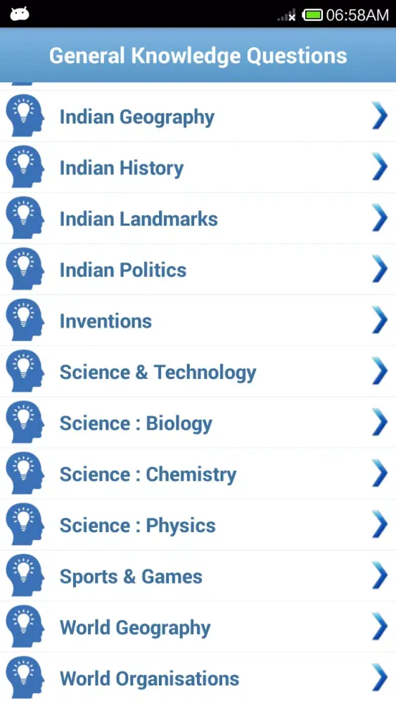 Screenshot di General Knowledge Quiz-GK