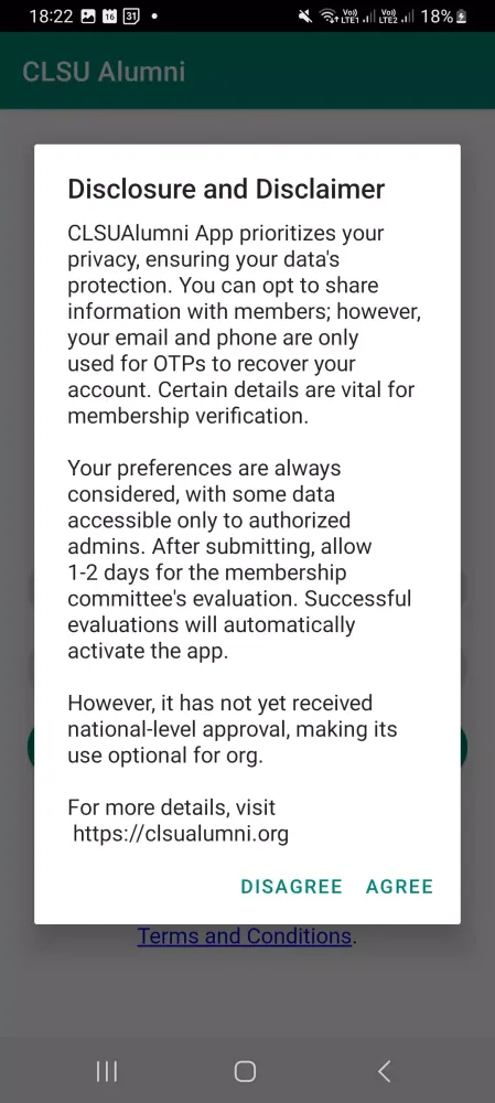 CLSU Alumni Screenshots