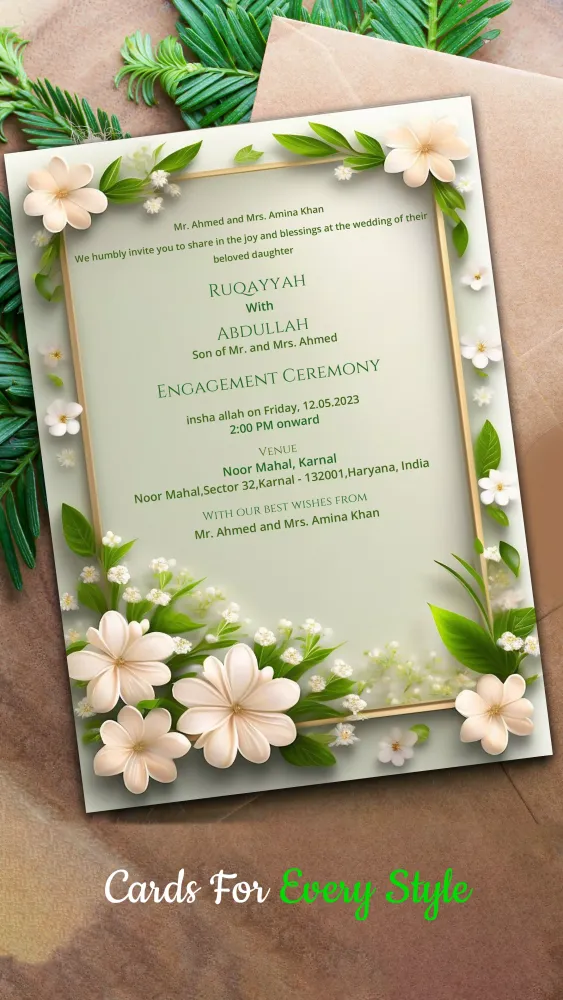 Capturas de pantalla de Wedding Invitation Maker