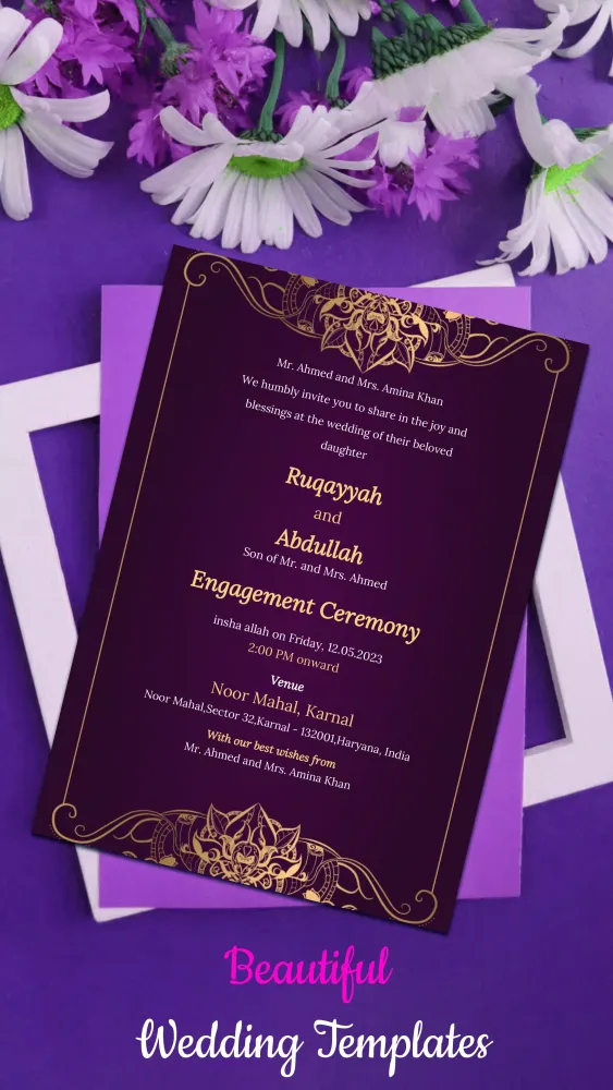 Capturas de pantalla de Wedding Invitation Maker
