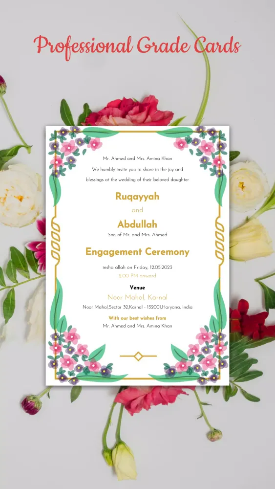Capturas de pantalla de Wedding Invitation Maker