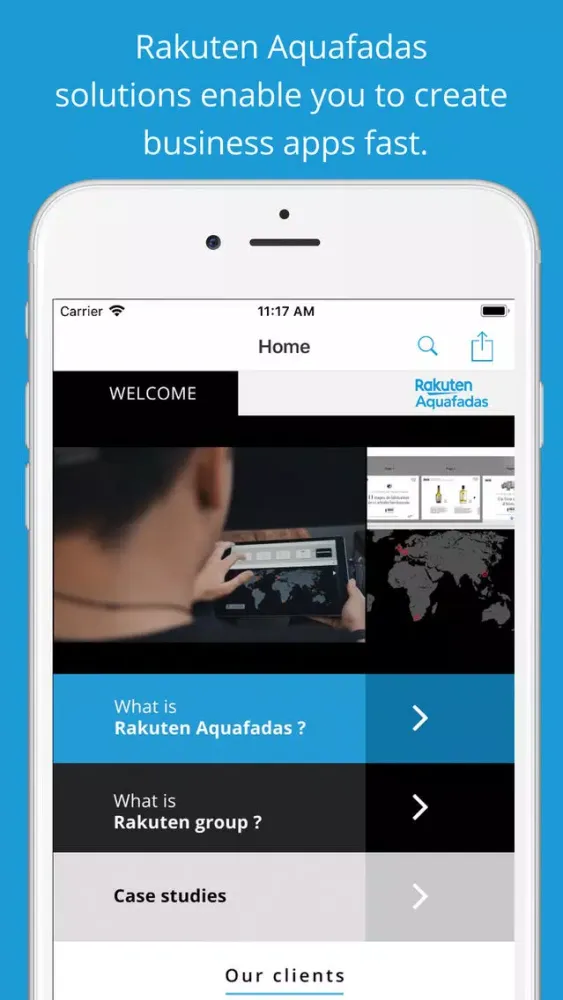 Tangkapan skrin Rakuten Aquafadas