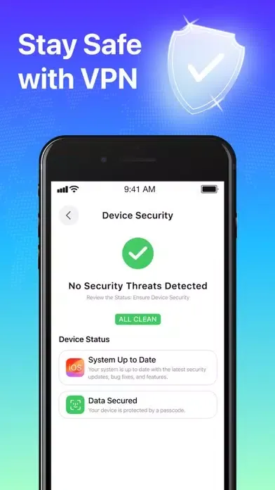 Tangkapan layar Aquamarine VPN