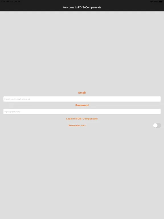 Tangkapan layar FDIS-Compensate iPad 