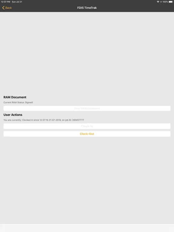 FDIS-TimeTrak iPad 应用截图