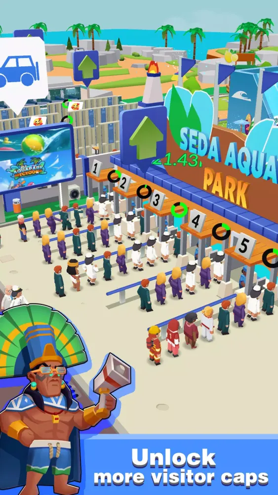 Idle Aquapark Tycoon স্ক্রিনশট