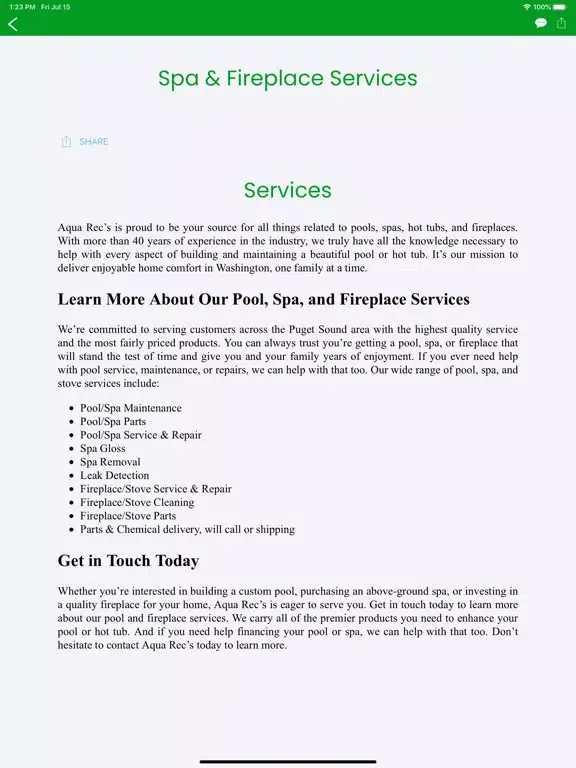 تصاویر Aqua Rec's iPad 