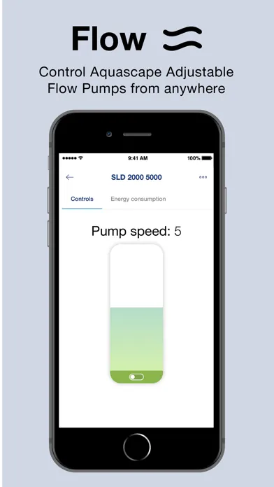 Ảnh chụp màn hình của Aquascape Smart Control App