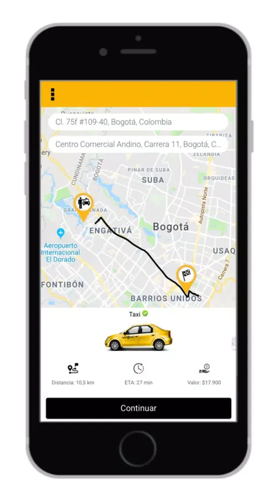 Captures d'écran de Aqui Taxi Pasajero