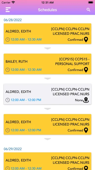 Tangkapan layar POC Care Coordination