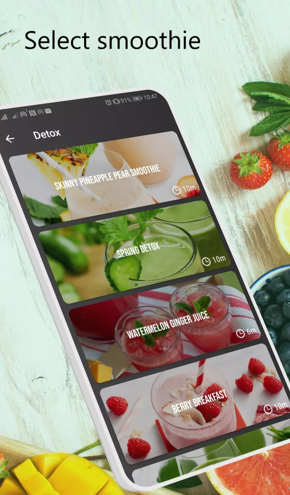 Capturas de pantalla de Healthy Smoothie Recipes