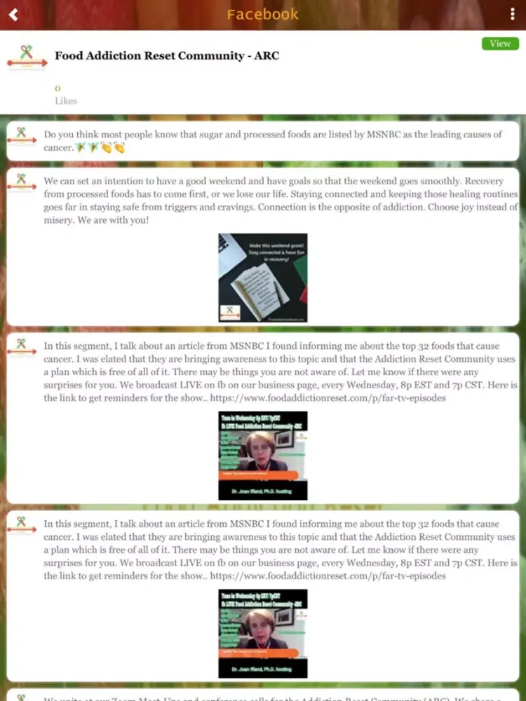 Capturas de pantalla de Addiction Reset Community iPad 